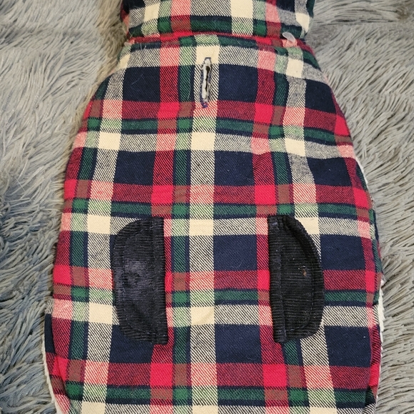 Wag& Bone Winter Sherpa Plaid Dog Coat - Picture 2 of 8